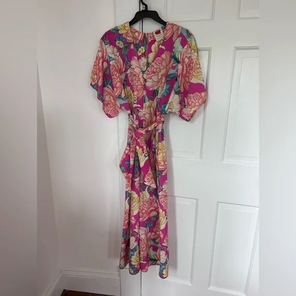 Anthropologie Farm Rio Floral Jumpsuit Wide Leg - Picture 1 of 7